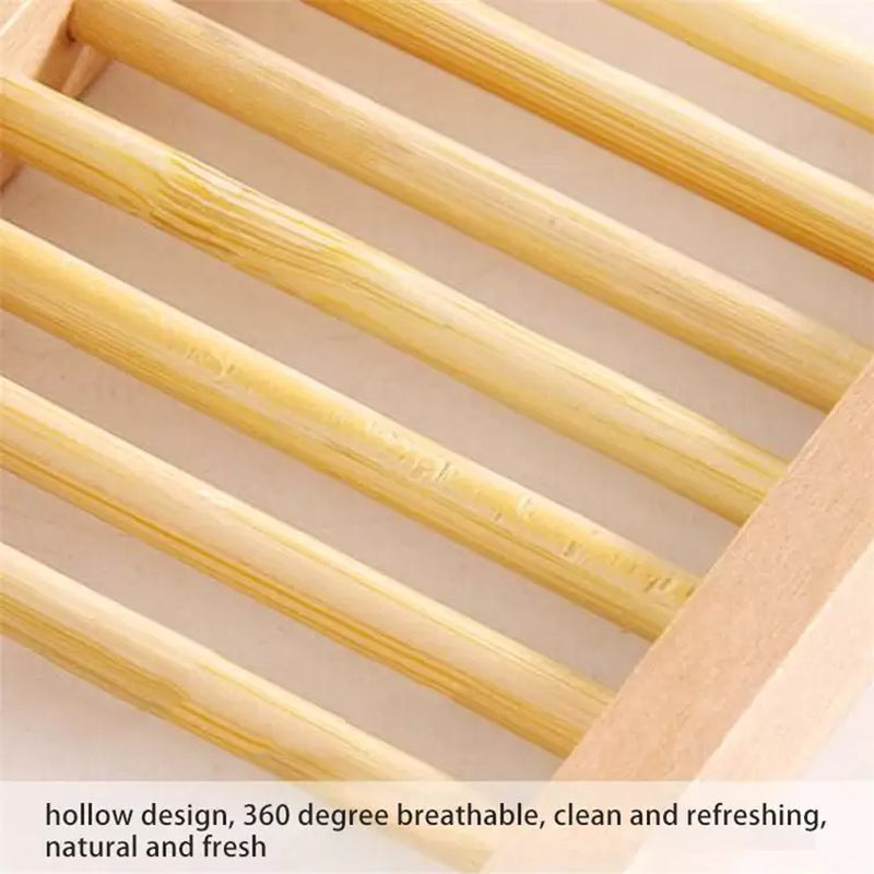 Eco-Friendly Bamboo Soap Dish
