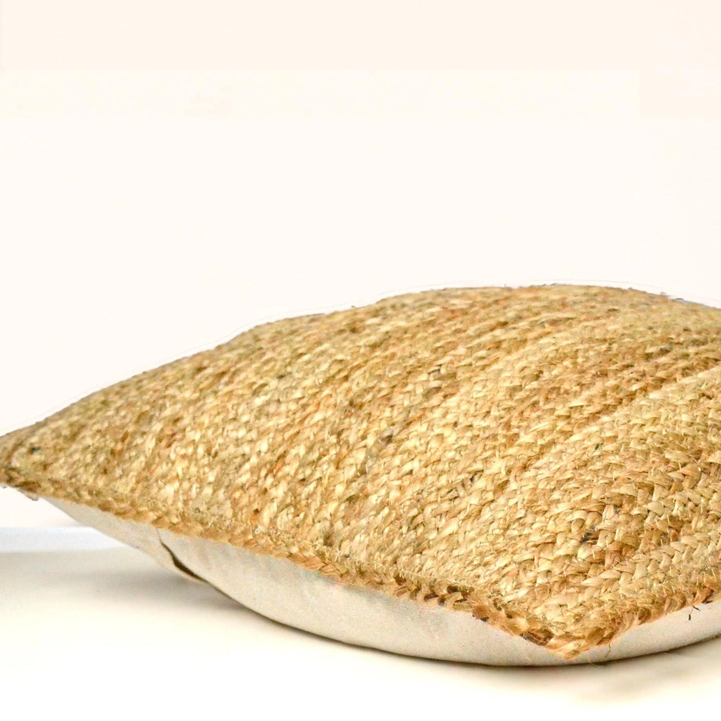 Fine Living Co. Braided Jute Throw Pillow Covers - Decorative Farmhouse Accent Pillows for Couch and Living Room Decor, 18 x 18 Inch, Set of 2